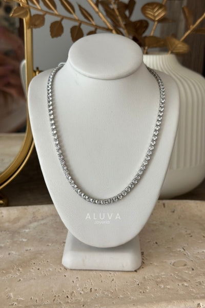 Gargantillas plateada