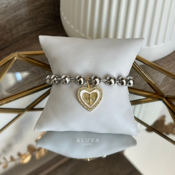 Pulsera corazón ajustable