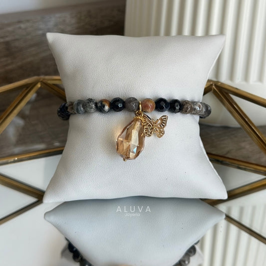 Pulsera piedra negra