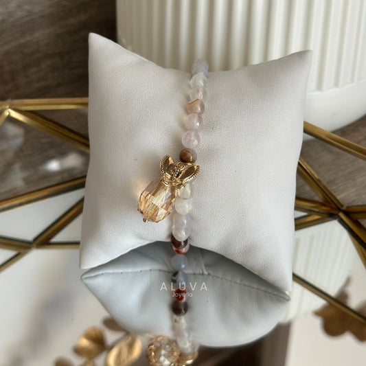 Pulsera piedra blanca